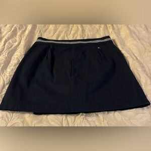 Vintage Y2K January 2002 Tommy Hilfiger Navy Blue 100% Cotton Women’s Skort